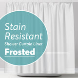 BigFoot Shower Curtain Liner – 72 x 72 PEVA Shower Liner with Rustproof Heavy Duty Metal Grommet and 3 Magnetic Weights – Non-Toxic, Odor Free and Compatible with Standard Showers, Frosted