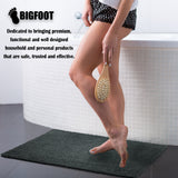 BIGFOOT Luxury Chenille Bathroom Rug Mat 30 x 20, Extra Soft and Absorbent Shaggy Rugs, Non Slip, Machine Wash Dry, Perfect Carpet Mats for Tub, Shower and Bathroom Washable, Dark Gray
