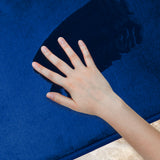 BIGFOOT Memory Foam Bath Mat 30 x 20 for Tub and Shower, Water Absorbent Non-Slip Bathroom Rug with Soft Velvet Top Layer, Thick Cushioning Foam with PVC Dot Bottom Layer Keeps Floors Dry, Navy