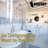 BigFoot Shower Curtain Liner – 72 x 72 PEVA Shower Liner with Rustproof Heavy Duty Metal Grommet and 3 Magnetic Weights – Non-Toxic, Odor Free and Compatible with Standard Showers, Frosted